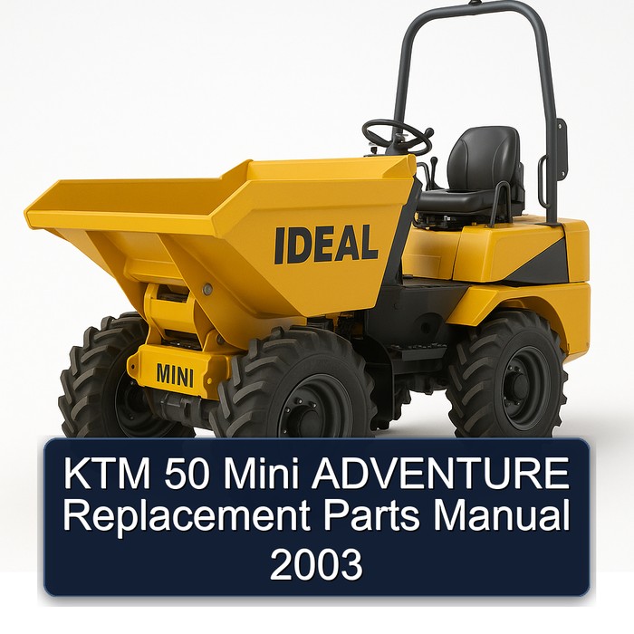 KTM 50 Mini ADVENTURE Replacement Parts Manual 2003