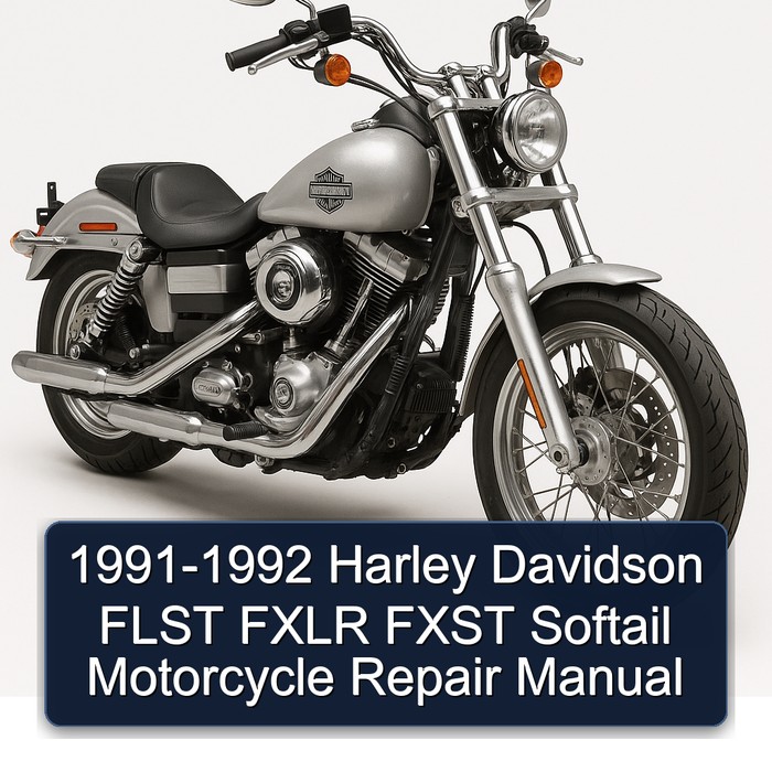 1991-1992 Harley Davidson FLST FXLR FXST Softail Motorcycle Repair Manual