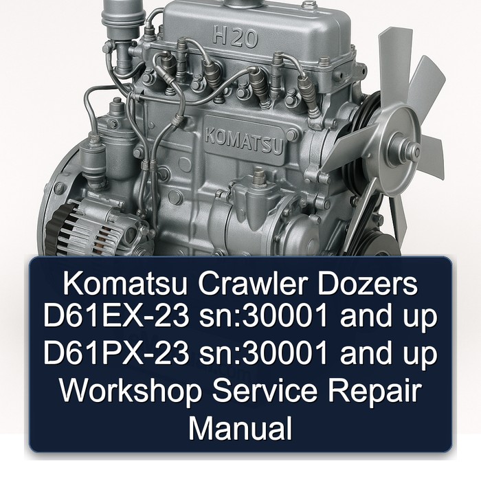 Komatsu Crawler Dozers D61EX-23 sn:30001 and up D61PX-23 sn:30001 and up Workshop Service Repair Manual
