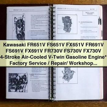 Kawasaki FR/FS/FX651V, FR/FS/FX691V, FR/FS/FX730V 4-Stroke Engine Factory Service/Repair Manual