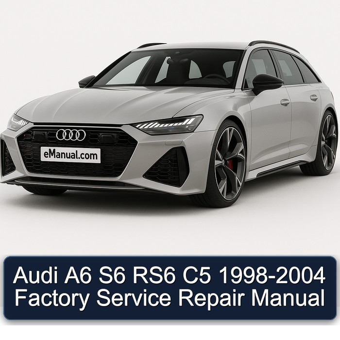 Audi A6 S6 RS6 C5 1998-2004 Factory Service Repair Manual