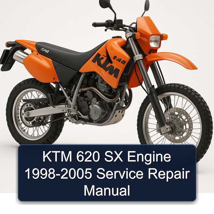 KTM 620 SX Engine 1998-2005 Manual de servicio y reparación