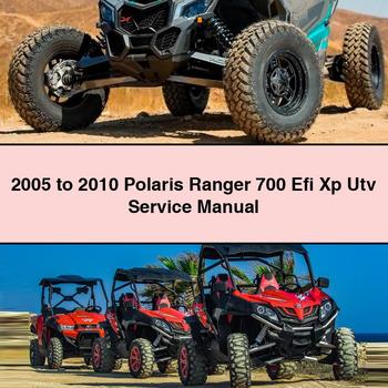 2005 to 2010 Polaris Ranger 700 Efi Xp Utv Manual de servicio y reparación