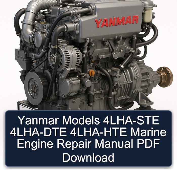 Yanmar Models 4LHA-STE 4LHA-DTE 4LHA-HTE Marine Engine Repair Manual PDF Download