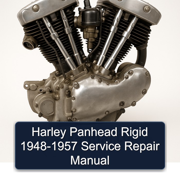 Harley Panhead Rigid 1948-1957 Manual de servicio y reparación