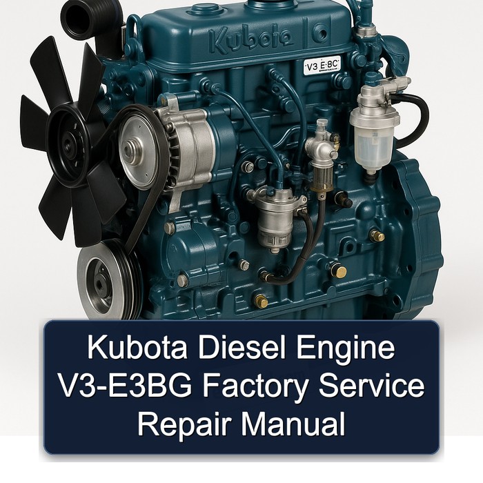 Kubota Diesel Engine V3-E3BG Factory Manual de servicio y reparación