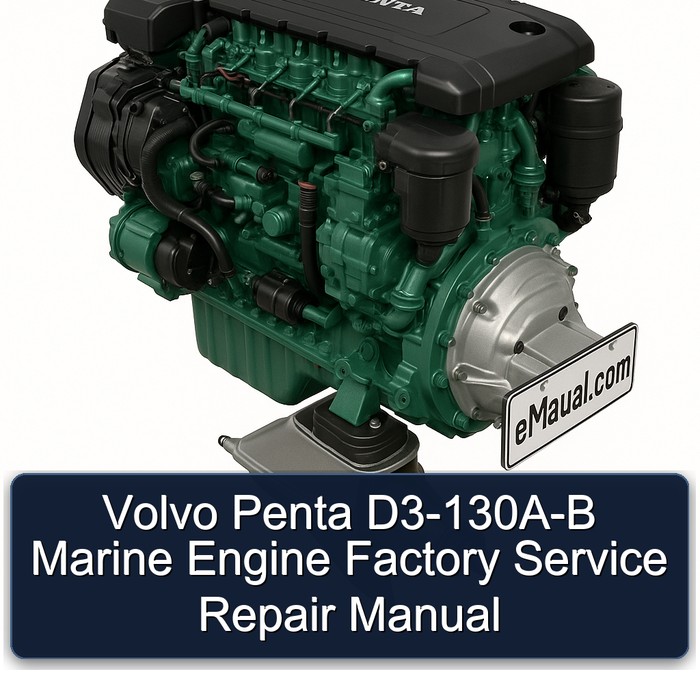 Volvo Penta D3-130A-B Marine Engine Factory Service Repair Manual