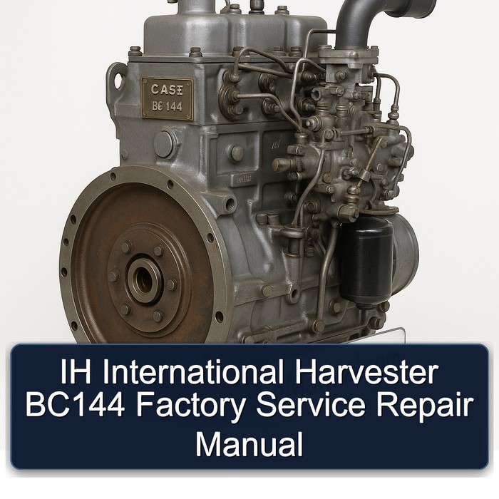 Manual de Servicio y Reparación de Fábrica IH International Harvester BC144