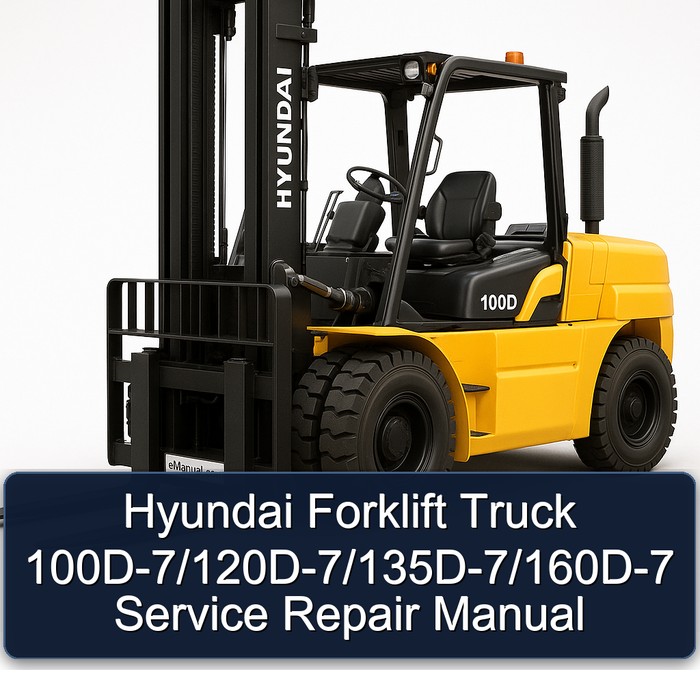 Manual de Servicio y Reparación para Montacargas Hyundai 100D-7/120D-7/135D-7/160D-7