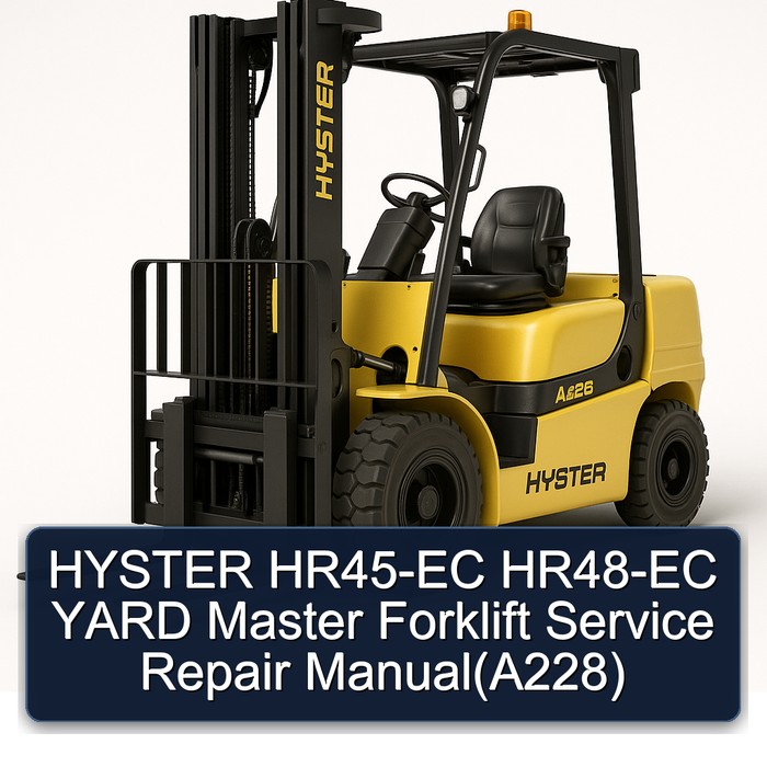 Manual de Servicio y Reparación de Montacargas Hyster HR45-EC HR48-EC YARD Master