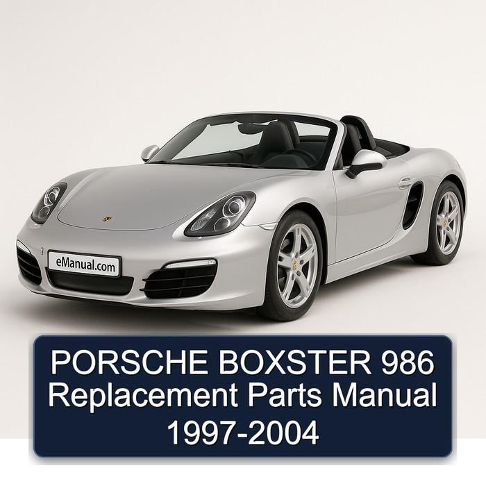 PORSCHE BOXSTER 986 Replacement Parts Manual 1997-2004