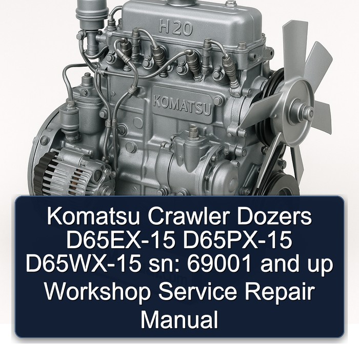Manual de Servicio y Reparación para Dozers Komatsu D65EX-15, D65PX-15, D65WX-15 (SN: 69001 y posteriores)