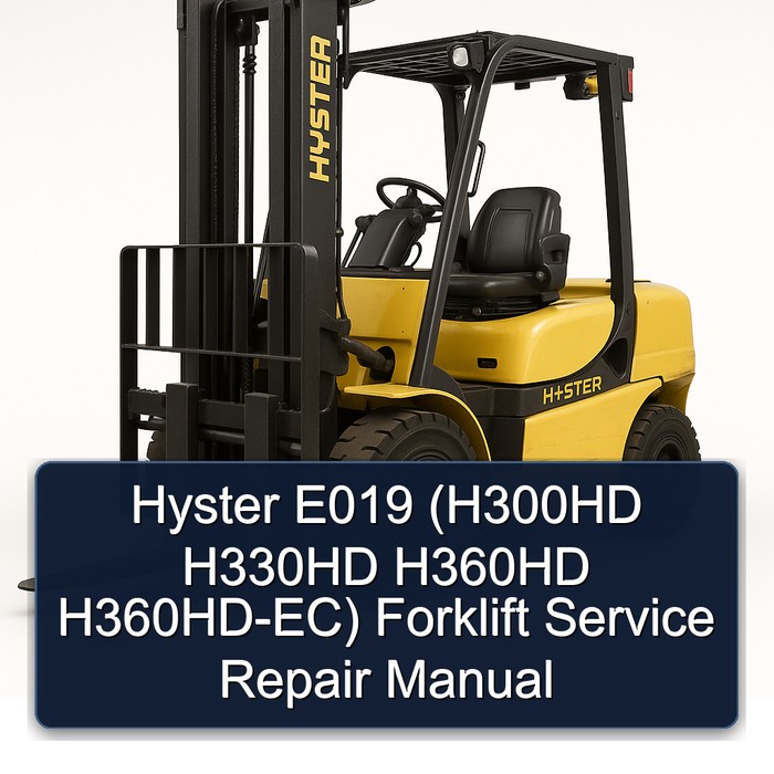 Manual de Servicio y Reparación de Montacargas Hyster E019 (H300HD H330HD H360HD H360HD-EC)