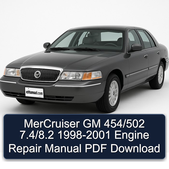 MerCruiser GM 454/502 7.4/8.2 1998-2001 Engine Repair Manual PDF Download