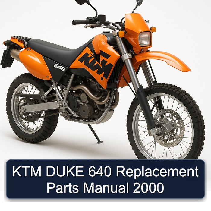 KTM DUKE 640 Replacement Parts Manual 2000
