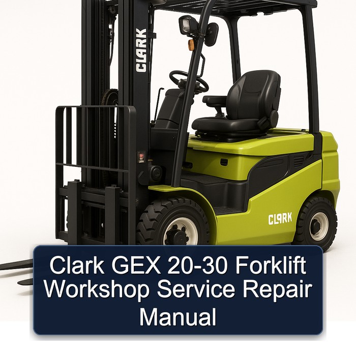 Manual de Servicio y Reparación de Montacargas Clark GEX 20-30