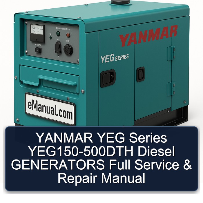 YANMAR YEG Series YEG150-500DTH Diesel GENERATORS Full Manual de servicio y reparación
