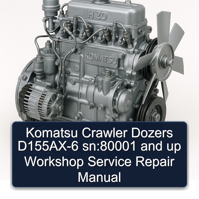 Manual de Servicio y Reparación para Bulldozers Komatsu D155AX-6 (Serie 80001 en adelante)