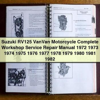 Suzuki RV125 Vanvan Motorcycle Workshop Service Repair Manual PDF Download