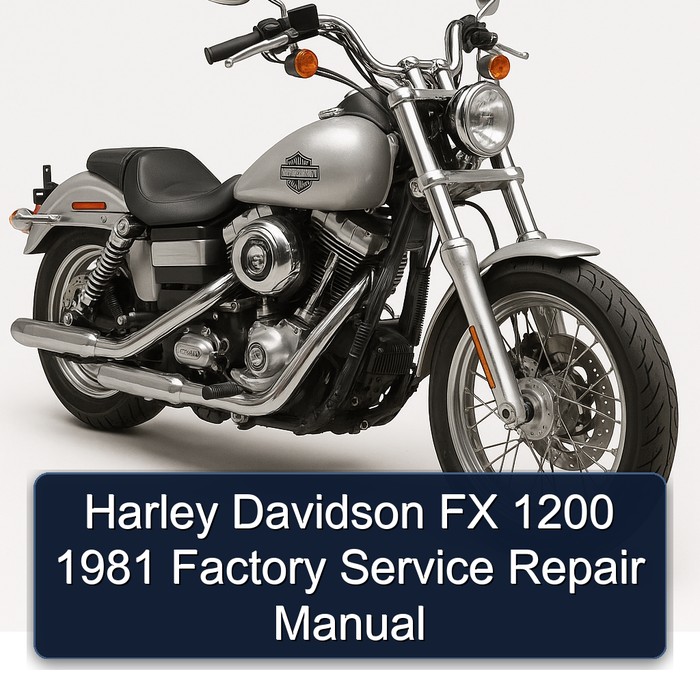 Harley Davidson FX 1200 1981 Factory Manual de servicio y reparación