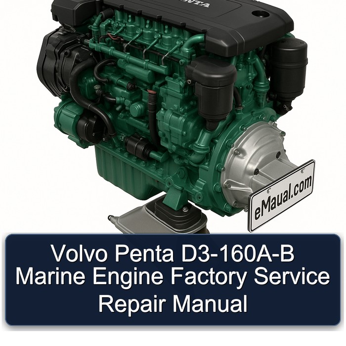 Volvo Penta D3-160A-B Marine Engine Factory Service Repair Manual
