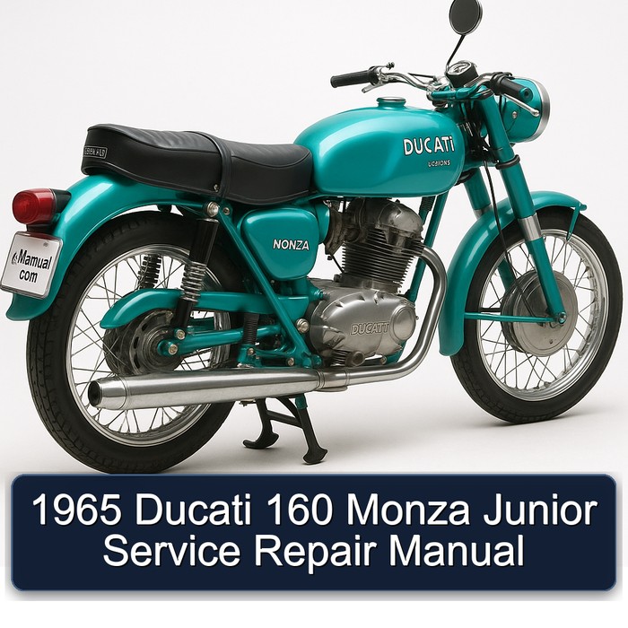 1965 Ducati 160 Monza Junior Manual de servicio y reparación