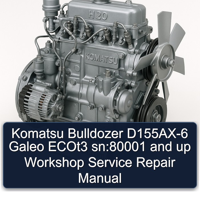 Komatsu Bulldozer D155AX-6 Galeo ECOt3 sn:80001 and up Workshop Service Repair Manual
