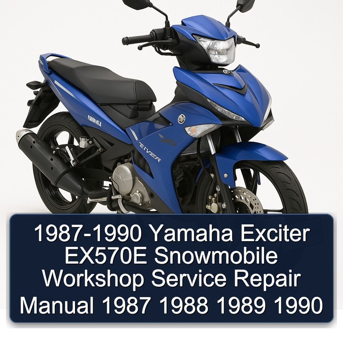 1987-1990 Yamaha Exciter EX570E Snowmobile Workshop Manual de servicio y reparación 1987 1988 1989 1990