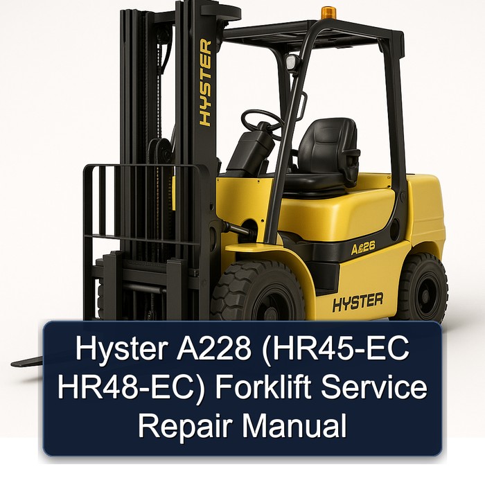 Manual de Servicio y Reparación de Montacargas Hyster A228 (HR45-EC HR48-EC)