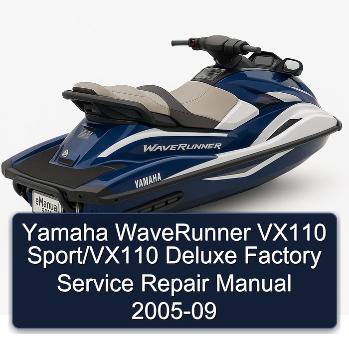 Yamaha WaveRunner VX110 Sport/VX110 Deluxe Factory Manual de servicio y reparación 2005-09