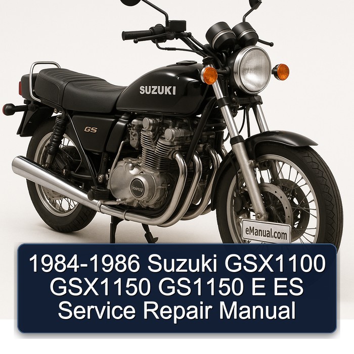 1984-1986 Suzuki GSX1100 GSX1150 GS1150 E ES Manual de servicio y reparación