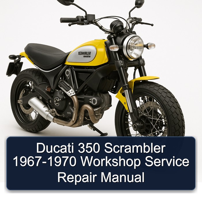 Ducati 350 Scrambler 1967-1970 Workshop Manual de servicio y reparación
