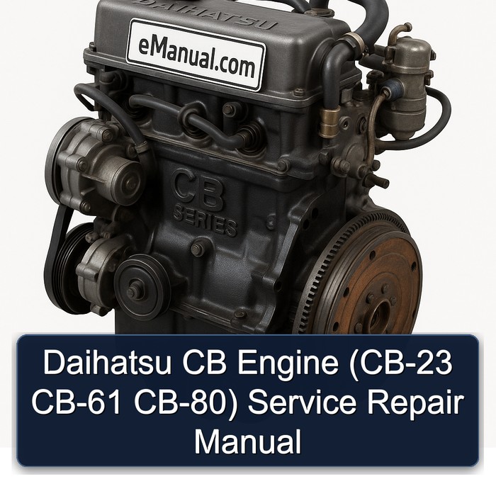 Daihatsu CB Engine (CB-23 CB-61 CB-80) Service Repair Manual