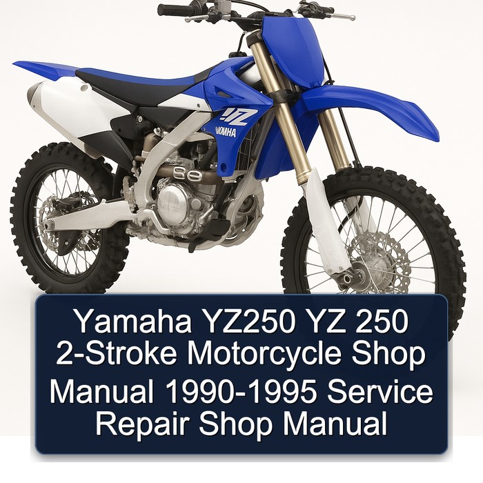 1990 Yamaha YZ250 YZ 250 2-Stroke Motorcycle Workshop Service Repair Manual PDF Download
