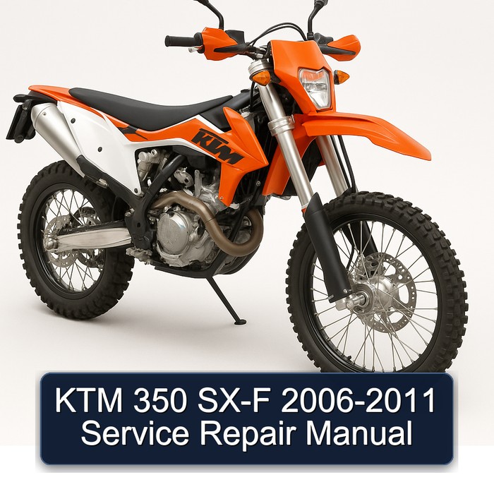 KTM 350 SX-F 2006-2011 Manual de servicio y reparación