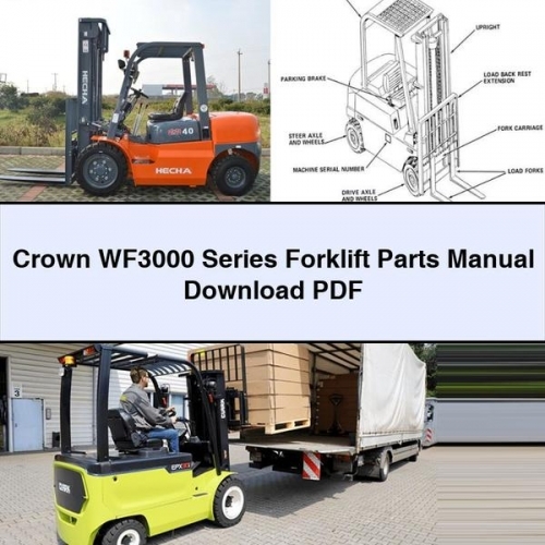 Manual de Partes para Montacargas Crown Serie WF3000 (PDF)