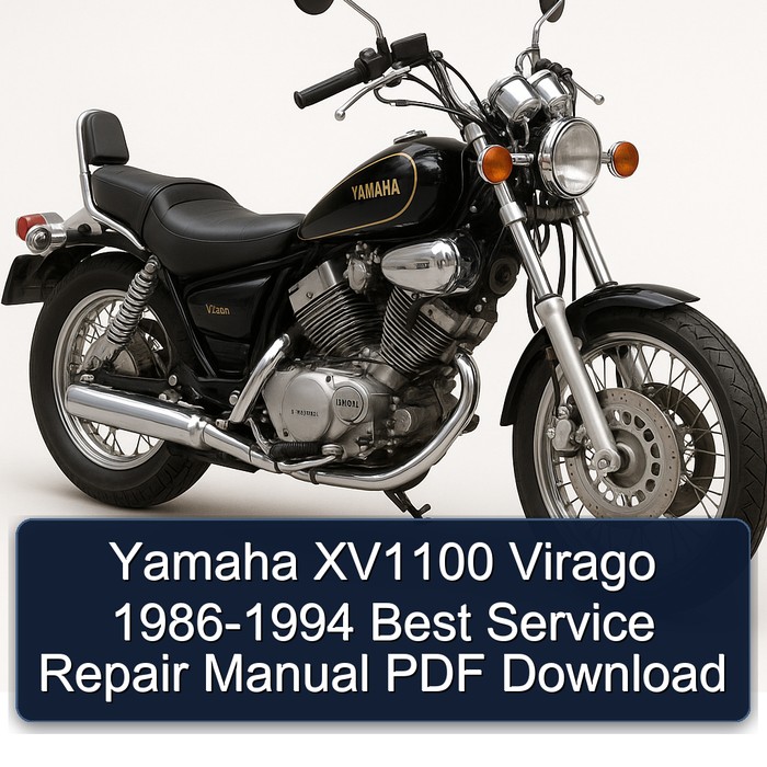 Yamaha XV1100 Virago 1986-1994 Best Manual de servicio y reparación PDF Download