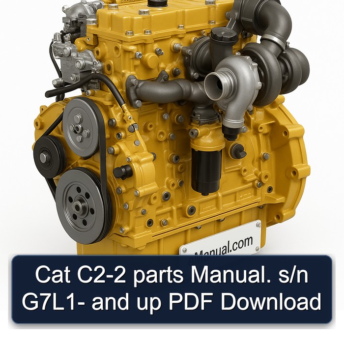 Manual de Piezas Cat C2-2 (Serie G7L1 y posteriores) - Descarga PDF