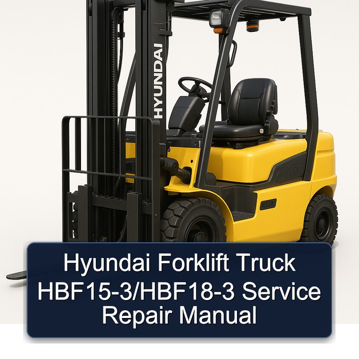 Hyundai Gabelstapler HBF15-3 / HBF18-3 Servicehandbuch