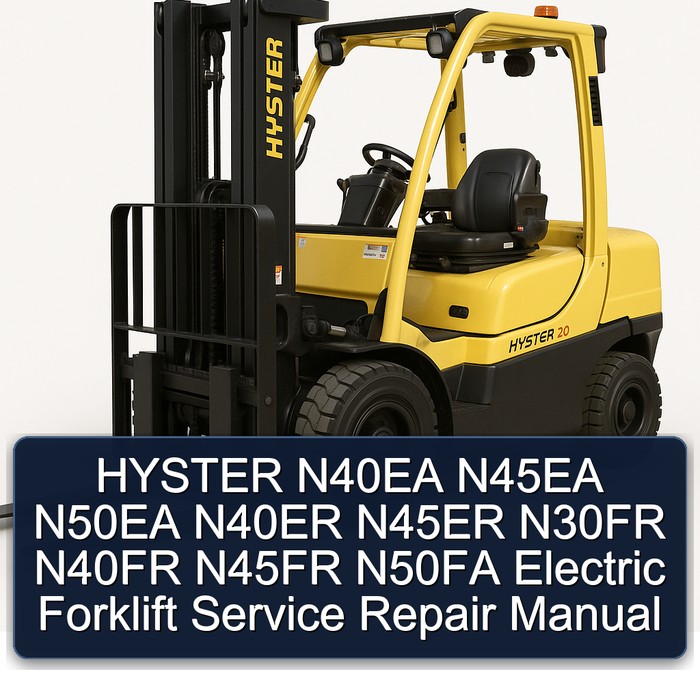 Reparaturhandbuch für Gabelstapler Hyster N40EA, N45EA, N50EA, N40ER, N45ER, N30FR, N40FR, N45FR, N50FA