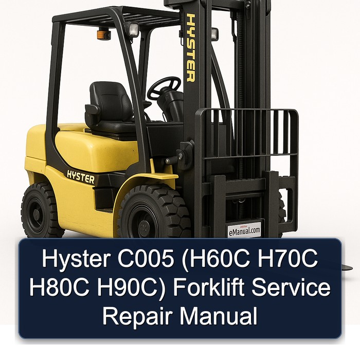 Manual de Servicio y Reparación de Montacargas Hyster C005 (H60C, H70C, H80C, H90C)