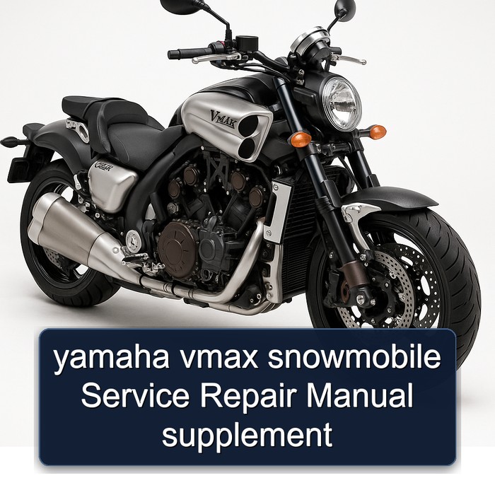 yamaha vmax snowmobile Manual de servicio y reparación supplement