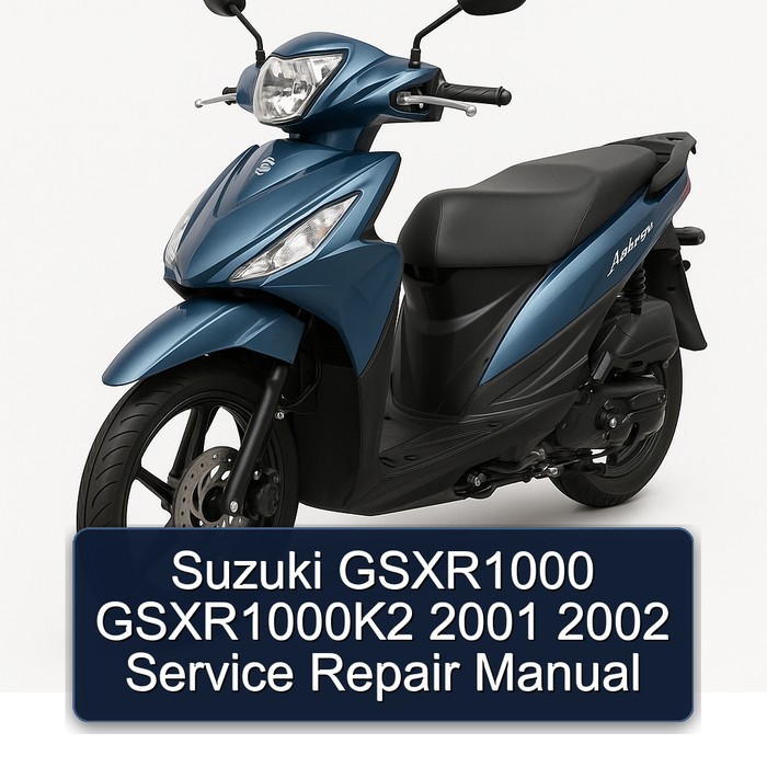 Suzuki GSXR1000 GSXR1000K2 2001 2002 Manual de servicio y reparación