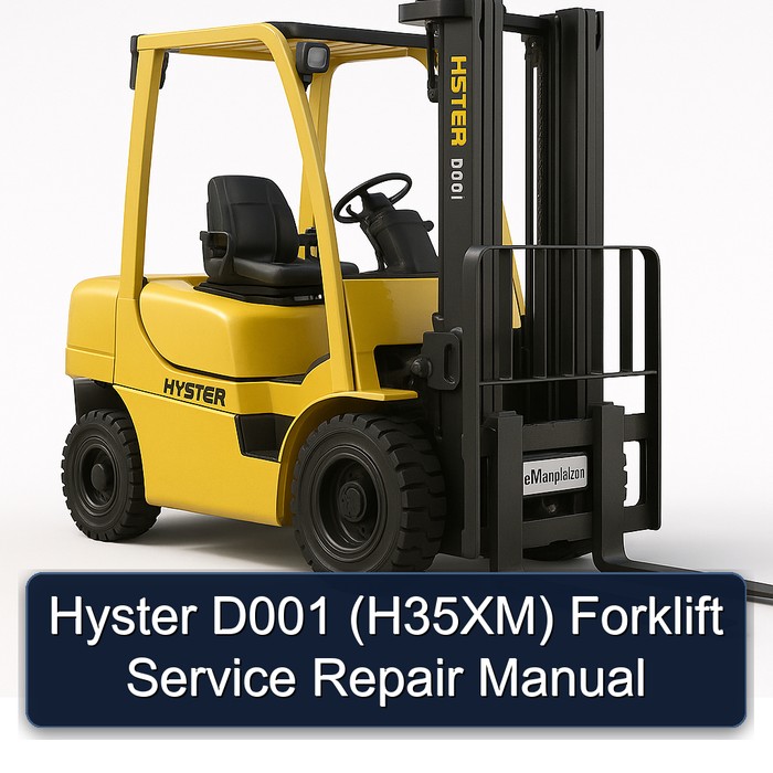Manual de Servicio y Reparación de la Carretilla Elevadora Hyster D001 (H35XM)
