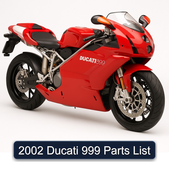 2002 Ducati 999 Parts List