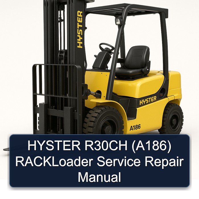 HYSTER R30CH (A186) RACKLoader Service Repair Manual
