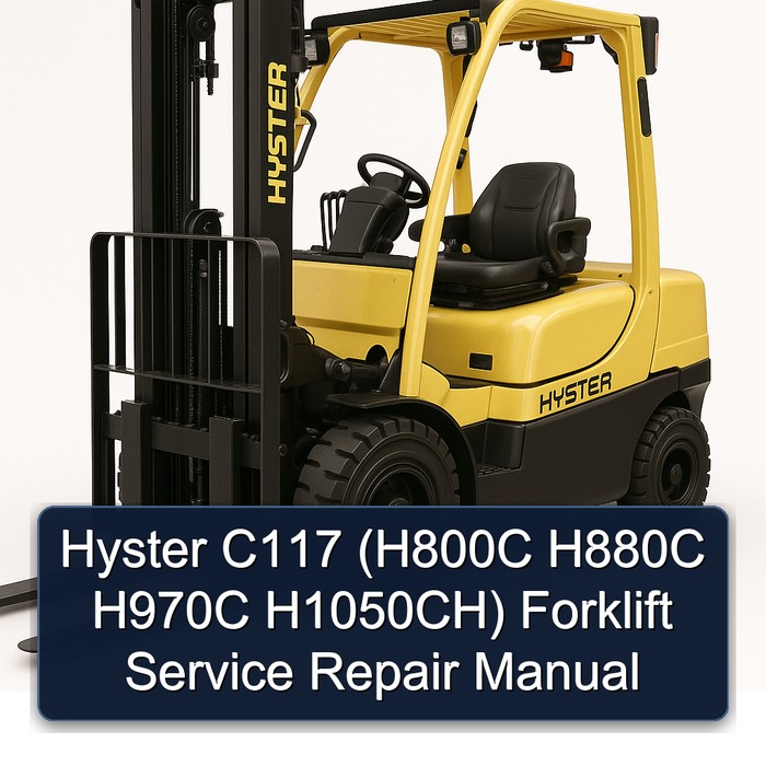Hyster C117 (H800C H880C H970C H1050CH) Gabelstapler Service- und Reparaturhandbuch