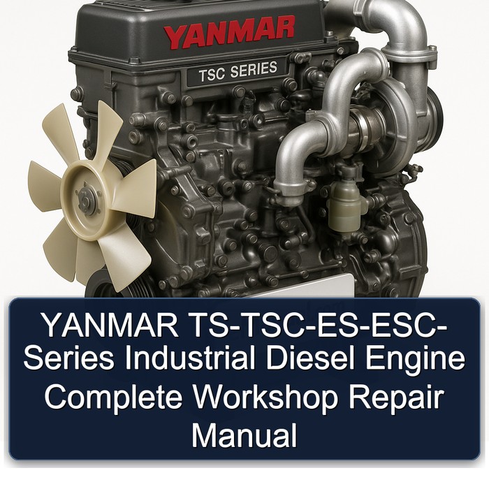 Manual de Reparación Completo del Taller para Motor Diesel Industrial YANMAR Serie TS-TSC-ES-ESC