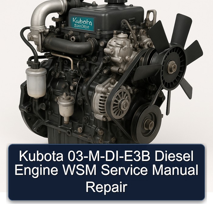 Kubota 03-M-DI-E3B Diesel Engine WSM Service Manual Repair 