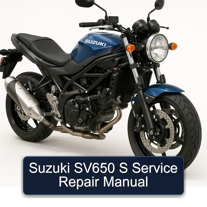 Suzuki SV650 S Manual de servicio y reparación